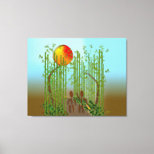 Zinglees ~ Bamboo Canvas Print