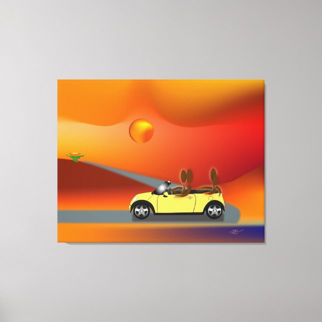 Zinglees ~ Carpool Canvas Print (Front)