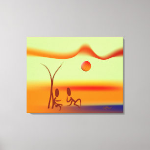 Zinglees ~ Chatting Canvas Print