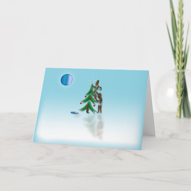 Zinglee's ~ Place the Star Holiday Card (Front)