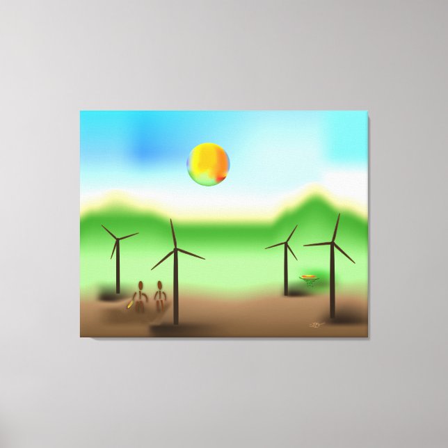 Zinglees ~ Wind Canvas Print (Front)