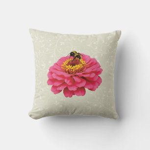 Zinnia and the Bee Cushion