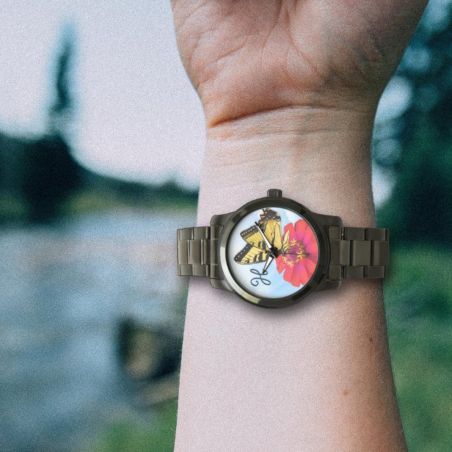 Zinnia Butterfly Nature eWatch Watch (Creator Uploaded)