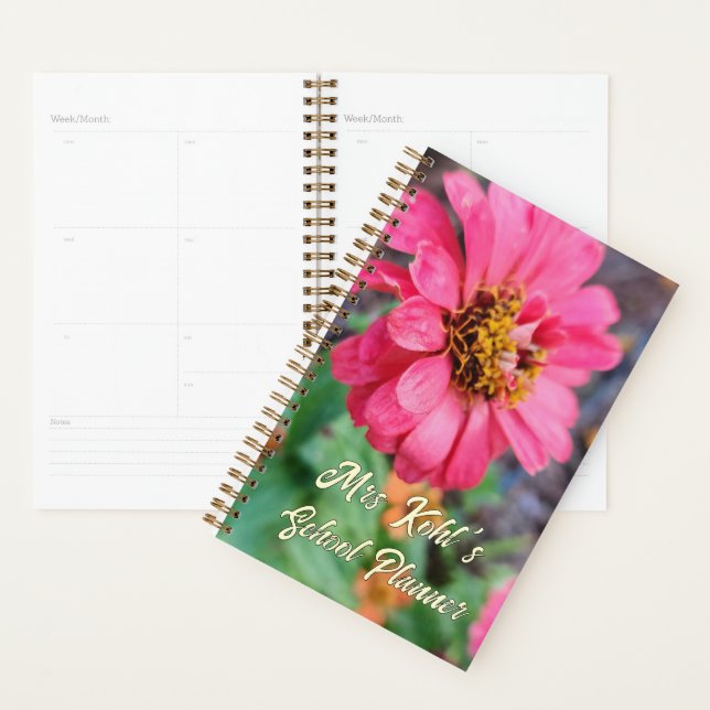 Zinnia Daily Planner  - Original Photography (Display)