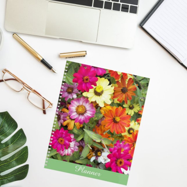 Zinnia Flower Garden Floral Calendar | Planner (In Situ)