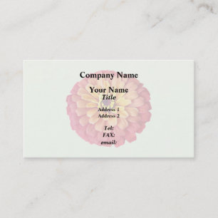 Zinnia in Shades of Orange Business Card