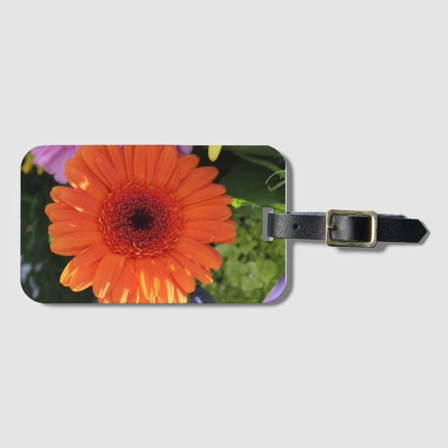 Zinnia Luggage Tag (Front Horizontal)