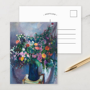 Zinnias and Asters   Arthur Beecher Carles Postcard