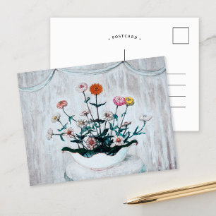 Zinnias   Florine Stettheimer Postcard