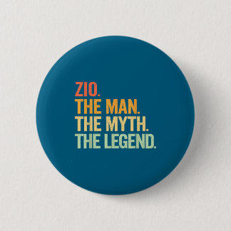 Zio Man Myth Legend Retro Graphic Art 6 Cm Round Badge