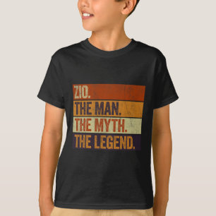 Zio The Man The Myth The Legend Funny Retro Father T-Shirt