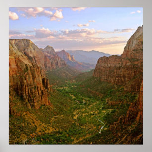 zion angels landing utah poster FROM 8.99