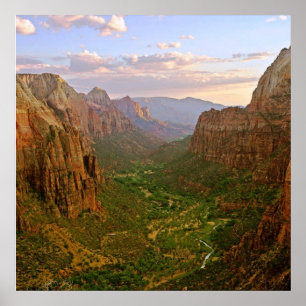 zion angels landing utah poster FROM 8.99