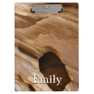 Zion Canyon Wall I Abstract Nature Photography Clipboard