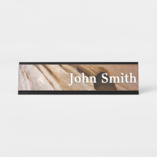 Zion Canyon Wall I Abstract Nature Photography Desk Name Plate
