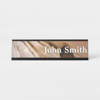 Zion Canyon Wall I Abstract Nature Photography Desk Name Plate
