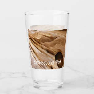 Zion Canyon Wall I Abstract Nature Photography Glass