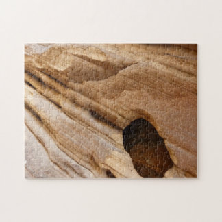 Zion Canyon Wall I Abstract Nature Photography Jigsaw Puzzle