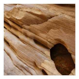 Zion Canyon Wall I Abstract Nature Photography Poster