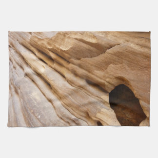 Zion Canyon Wall I Abstract Nature Photography Tea Towel
