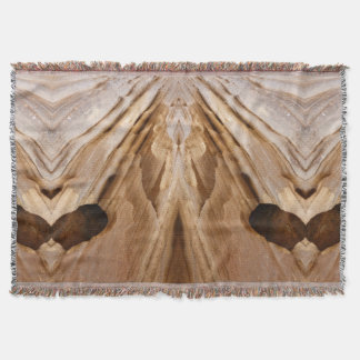 Zion Canyon Wall I Abstract Nature Photography Throw Blanket