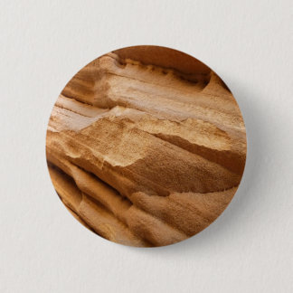 Zion Canyon Wall II Red Rock Abstract Photography 6 Cm Round Badge