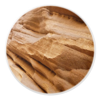 Zion Canyon Wall II Red Rock Abstract Photography Ceramic Knob