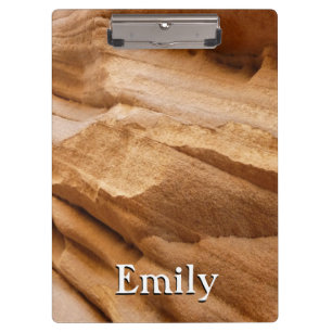 Zion Canyon Wall II Red Rock Abstract Photography Clipboard