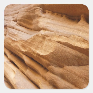 Zion Canyon Wall II Red Rock Abstract Photography Square Sticker