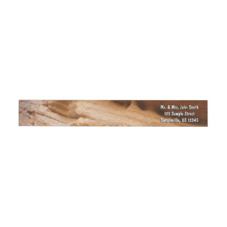 Zion Canyon Wall II Red Rock Abstract Photography Wrap Around Label