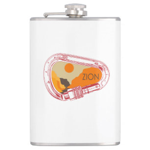 Zion Climbing Carabiner Hip Flask