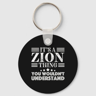 Zion First Name Personal Birthday Fathers Day Men Key Ring