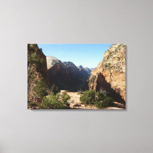 Zion from Angels Landing Trail Zion National Park Canvas Print