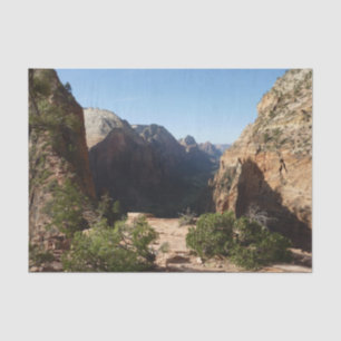 Zion from Angels Landing Trail Zion National Park Tissue Paper