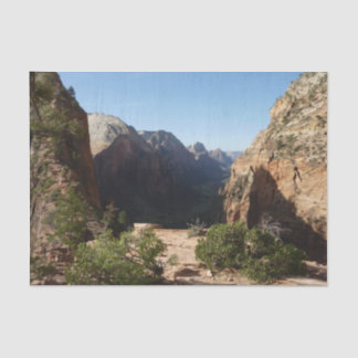 Zion from Angels Landing Trail Zion National Park Tissue Paper