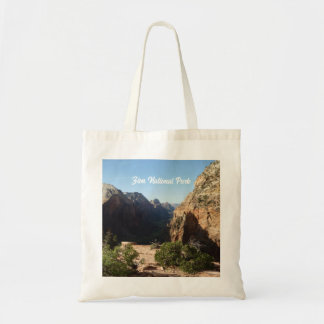 Zion from Angels Landing Trail Zion National Park Tote Bag