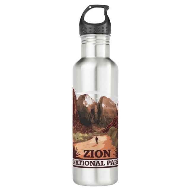 Zion National Park 710 Ml Water Bottle (Front)