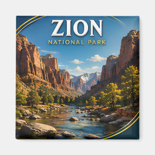 Zion National Park Angels Landing travel gift Magnet