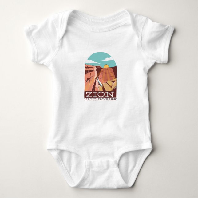 Zion National Park Baby Bodysuit (Front)
