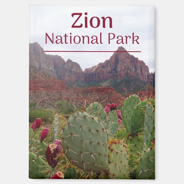 Zion National Park Bloom Magnet (Front)
