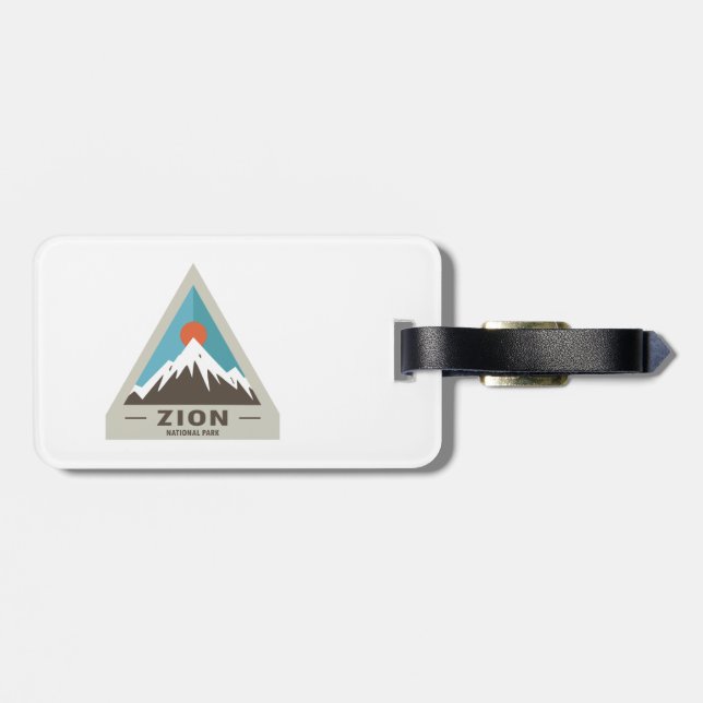 Zion National Park Luggage Tag (Back Horizontal)