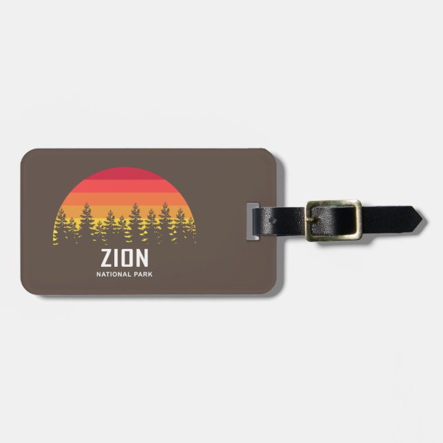 Zion National Park Luggage Tag (Front Horizontal)