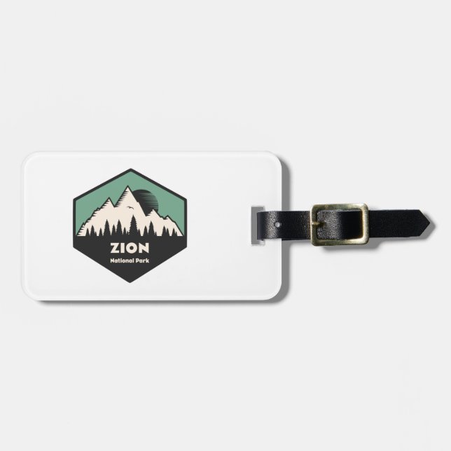 Zion National Park Luggage Tag (Front Horizontal)