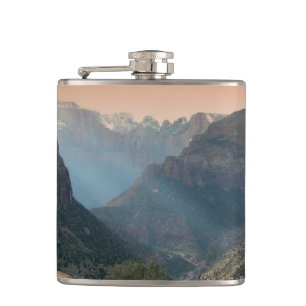 Zion National Park Mountains Landscape Hip Flask