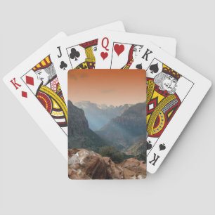 Zion National Park Mountains Landscape Playing Cards