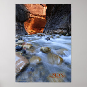 Zion National Park Narrows Poster 20" x 28" Matte