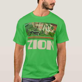 Zion National Park Nature Lover Vintage Retro Skyl T-Shirt