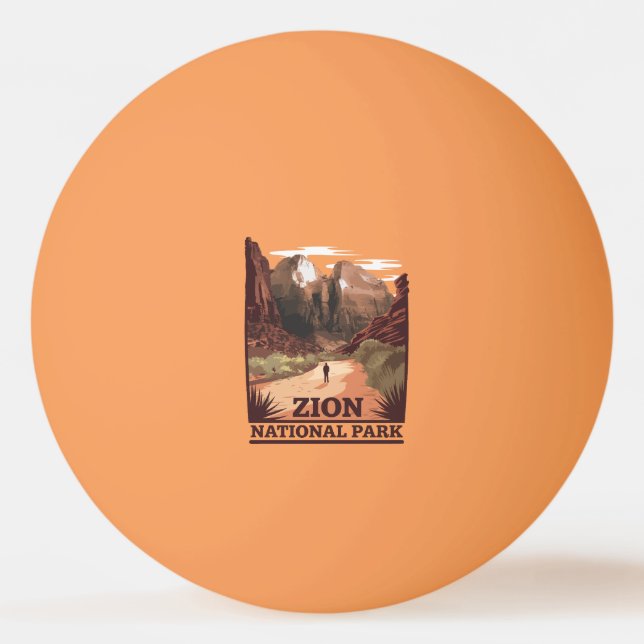 Zion National Park Ping Pong Ball (Front)