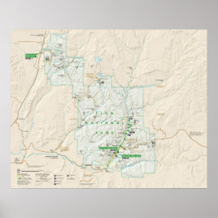 Zion National Park Poster