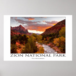 Zion National Park Poster